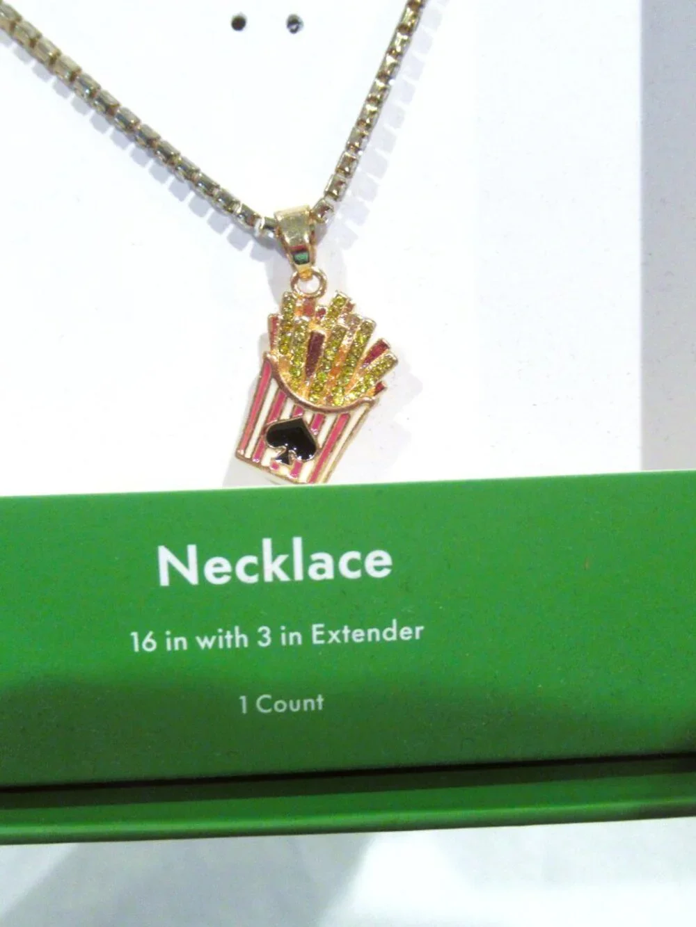 Kate Spade French Fries necklace, NIB